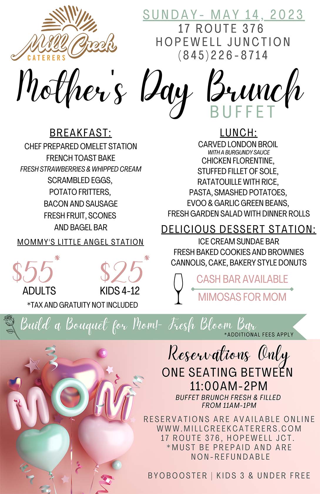 Mothers Day | Mill Creek Caterers